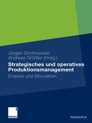 cover image of Strategisches und operatives Produktionsmanagement